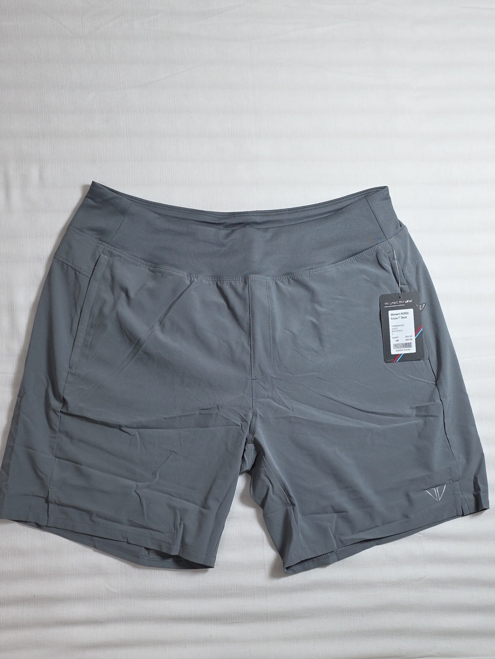 0731 Korsa Athletic Performance Shorts - Steel Gray; Large